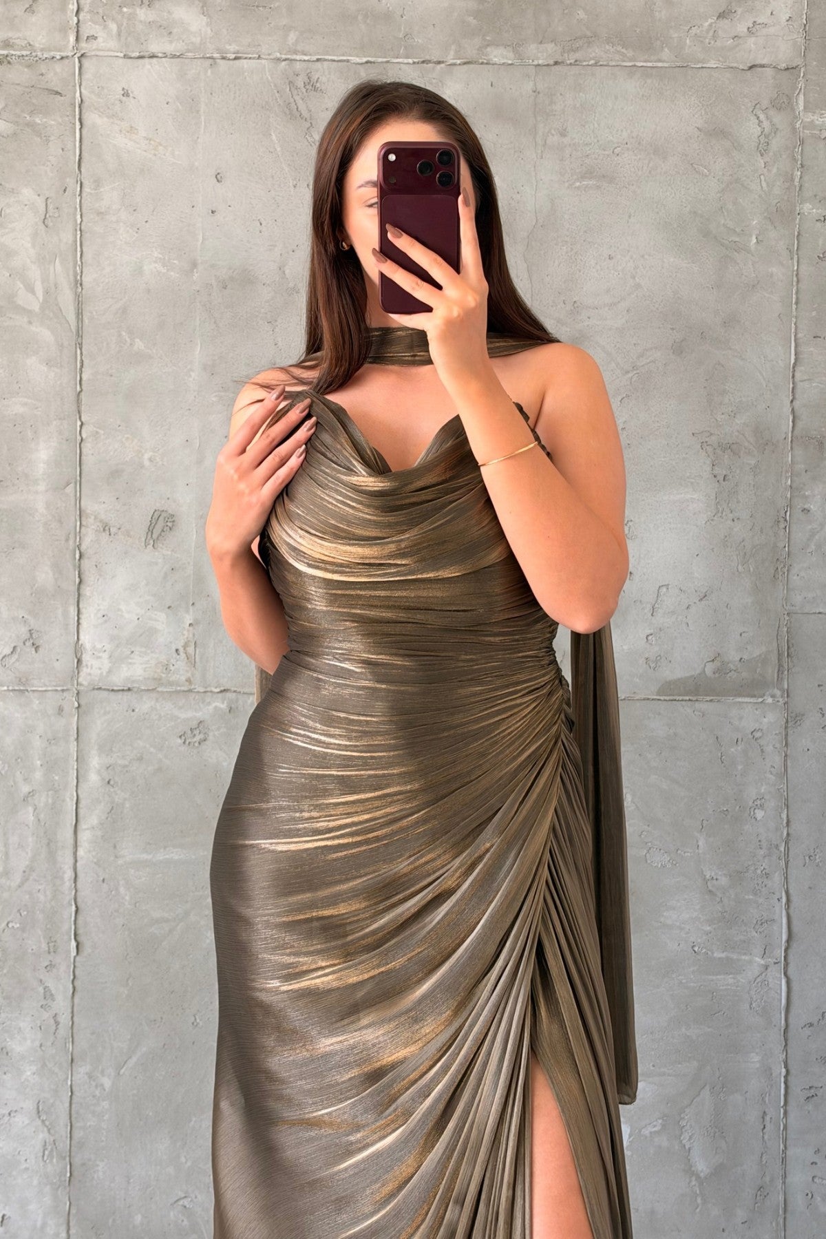 Rümeysa Açık Abiye Gold