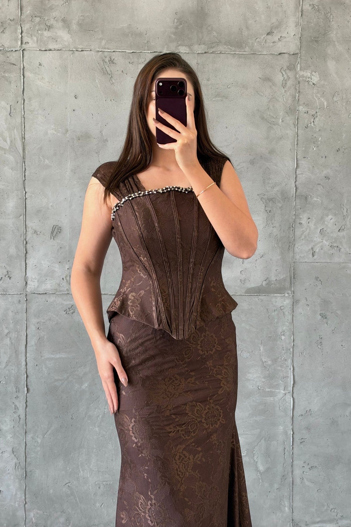 Sorella Açık Abiye Kahverengi