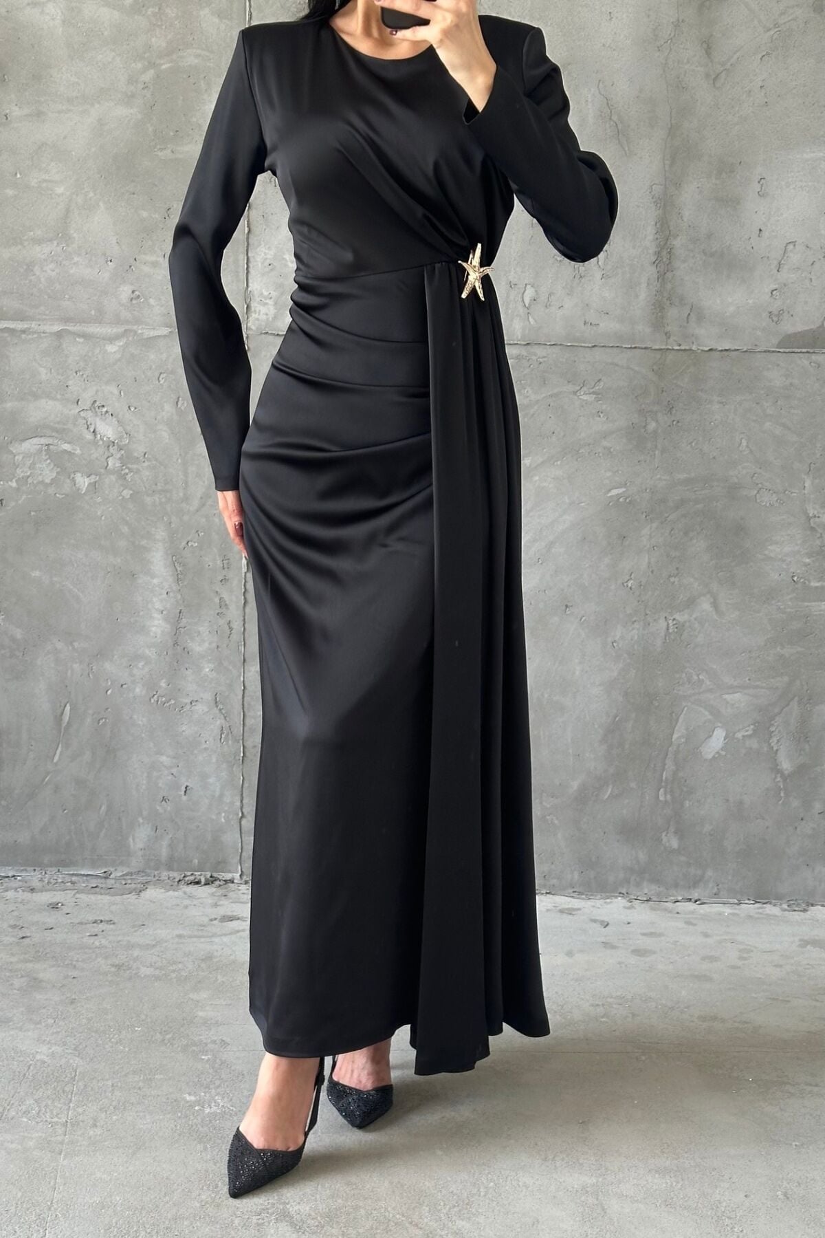 Alessa Tesettür Abiye Siyah