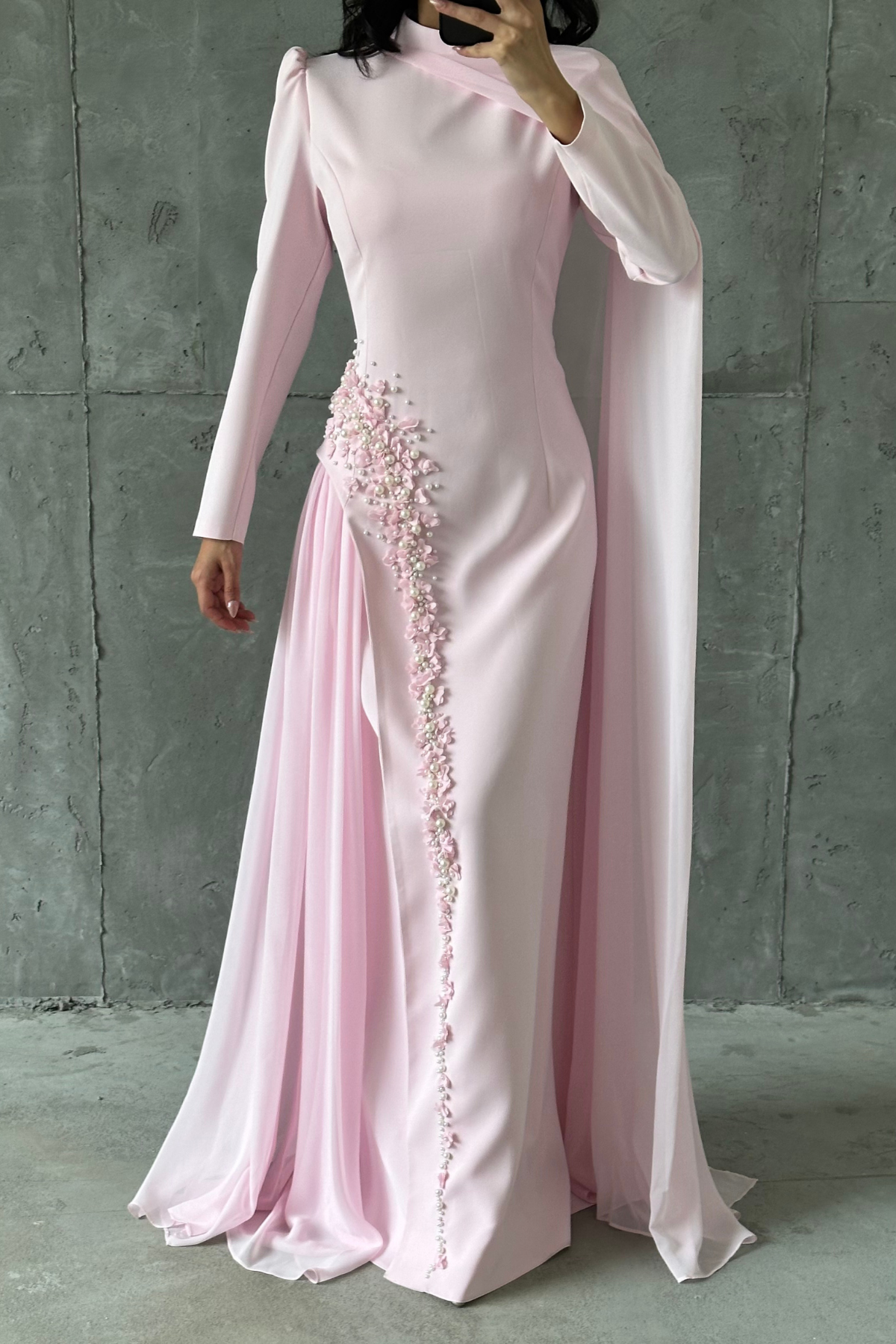Laviva Tesettür Abiye Pembe