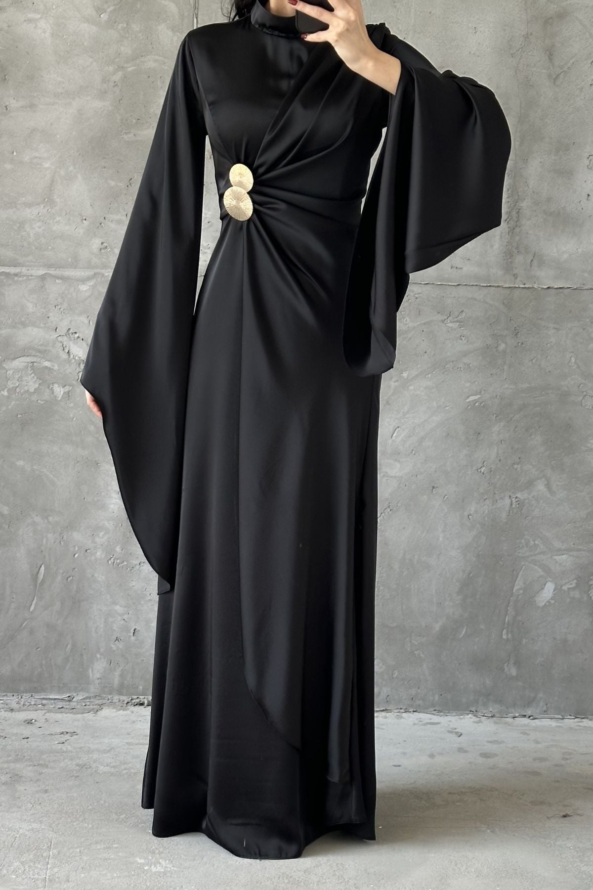 Semiha Tesettür Abiye Siyah