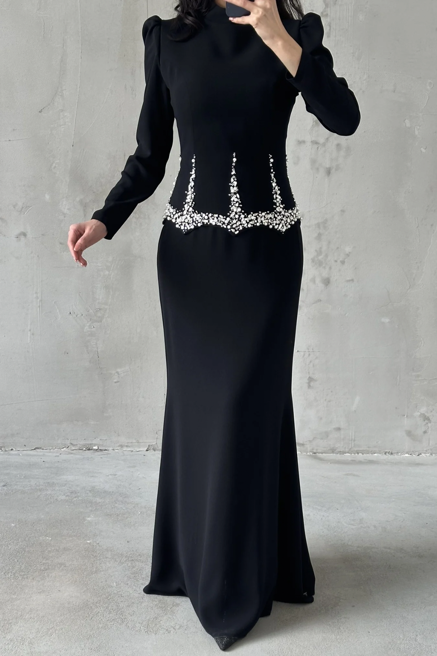 Nora Tesettür Abiye Siyah