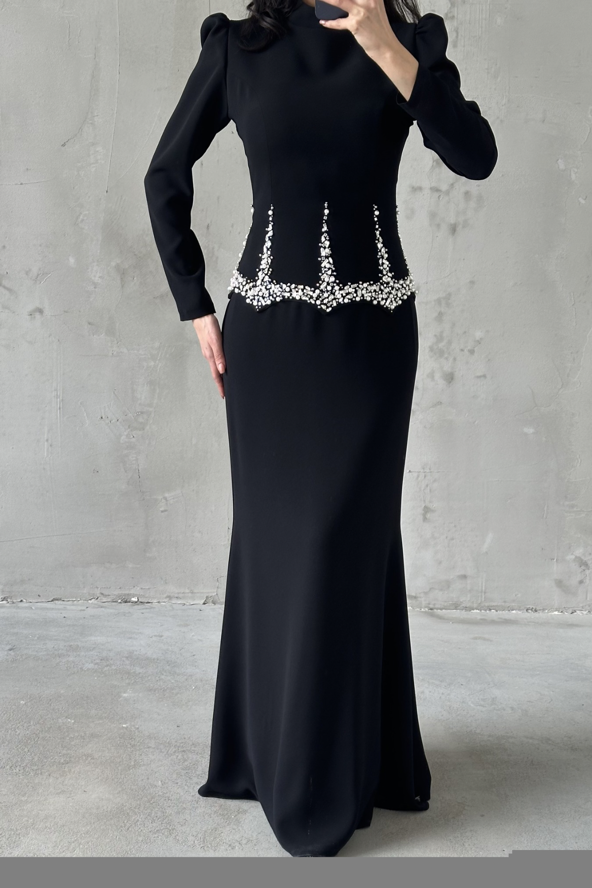Nora Tesettür Abiye Siyah