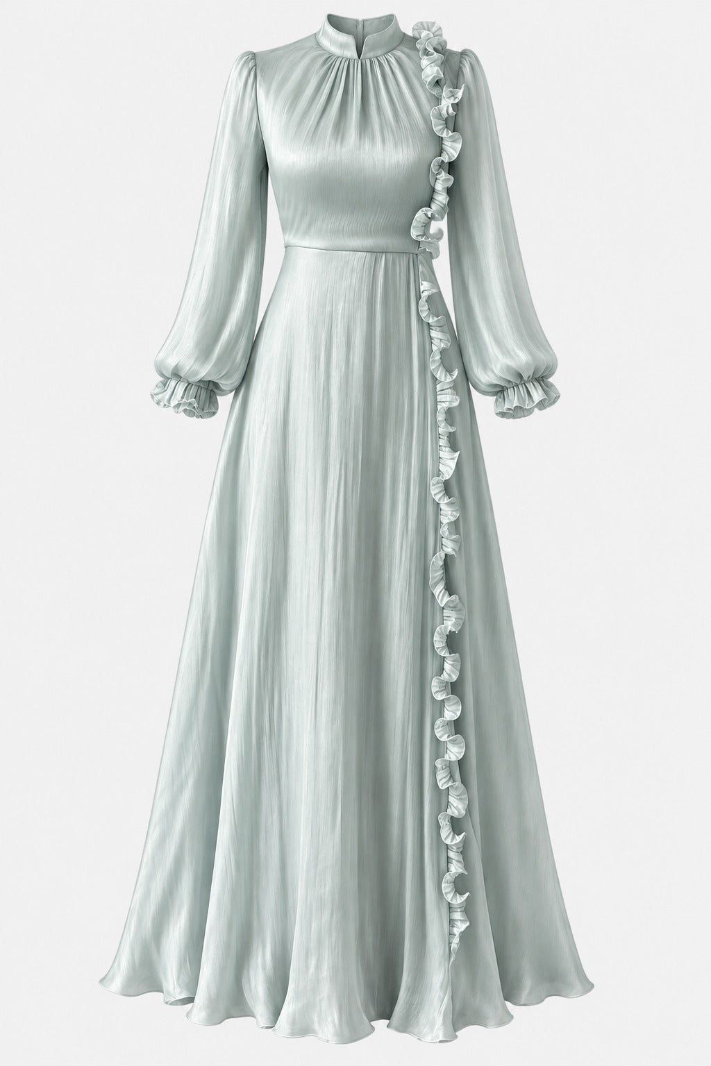 Liyavera Tesettür Abiye Su Yeşili