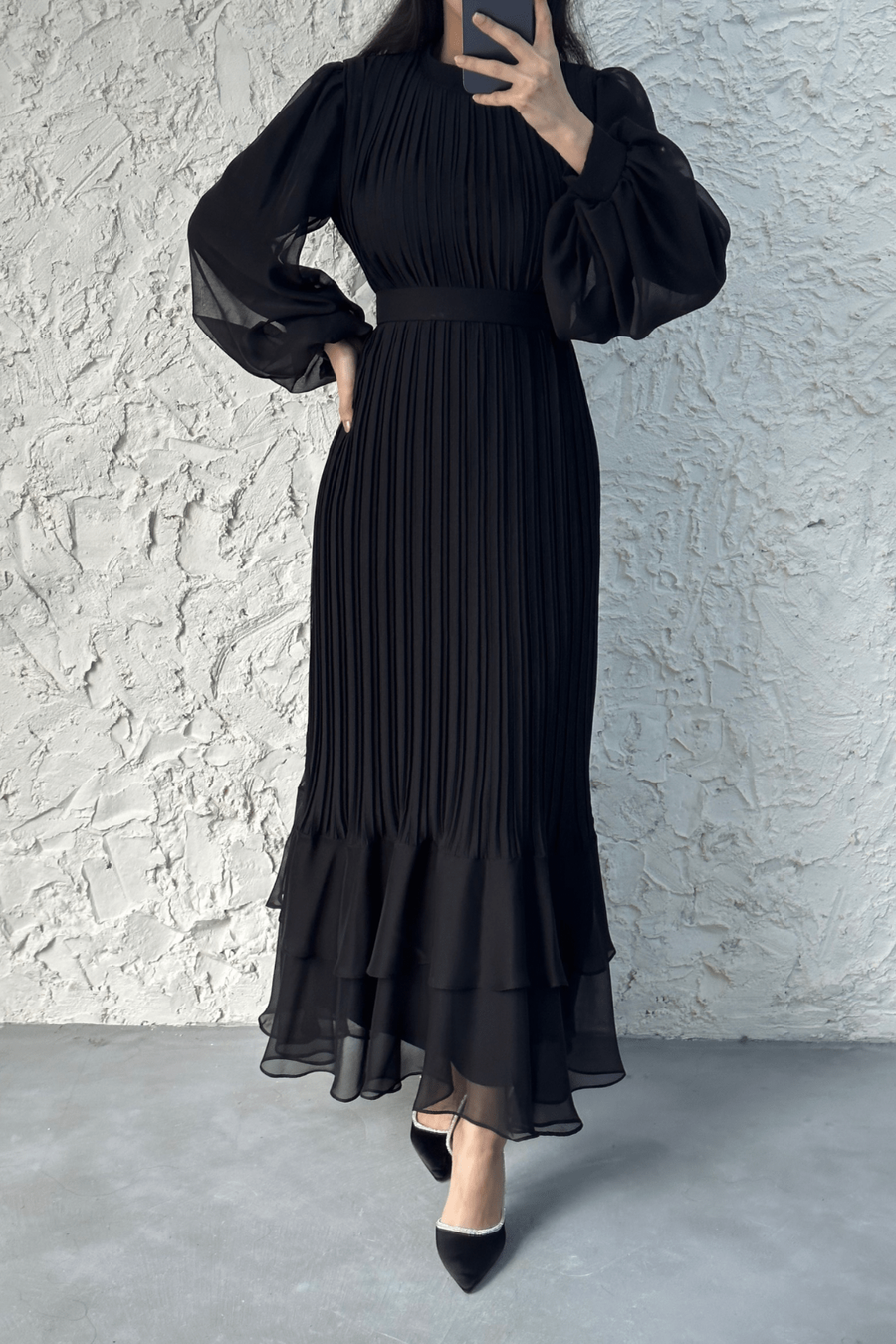 Hijab-Abendkleider aus Chiffon